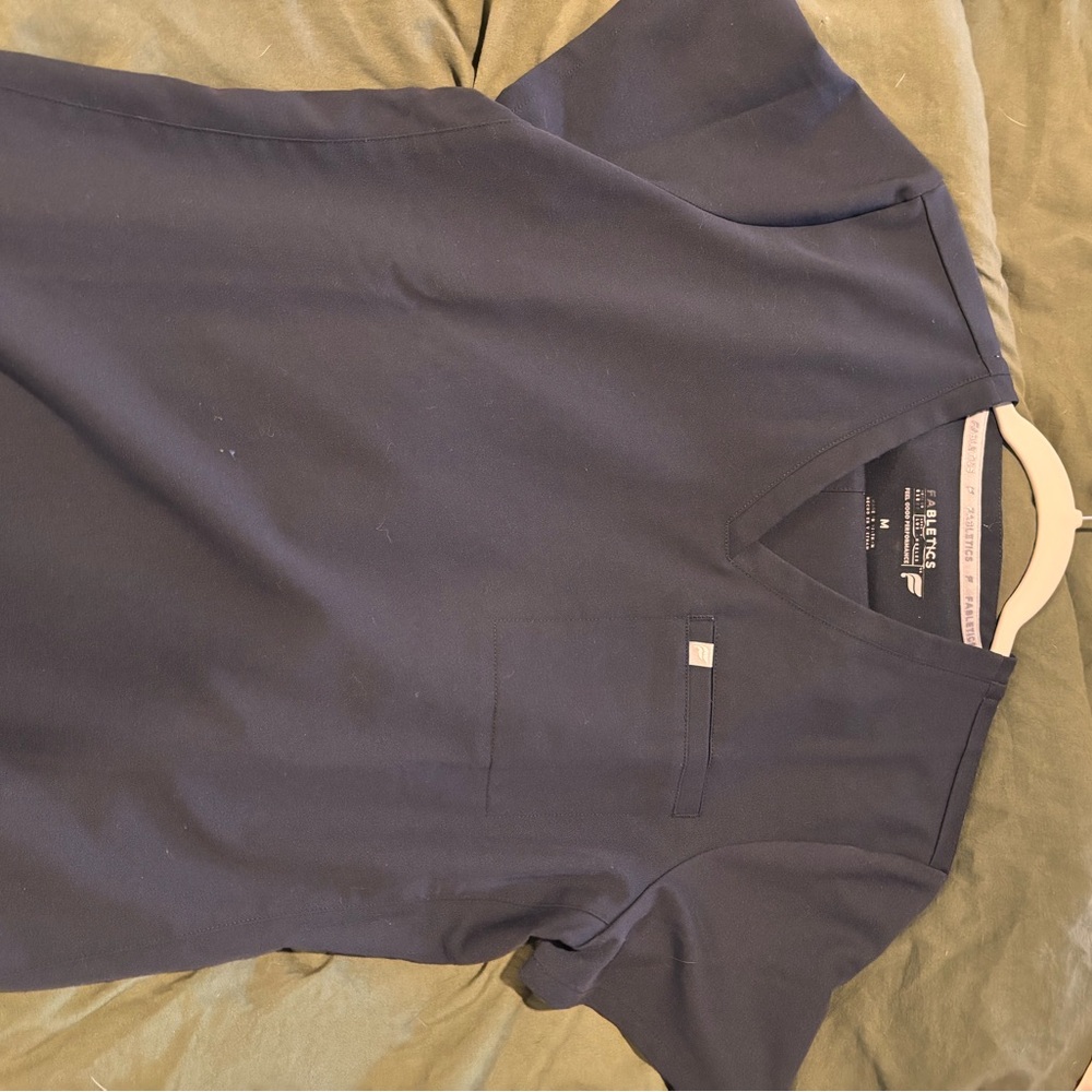 Black Fabletics Scrub Top and pants set